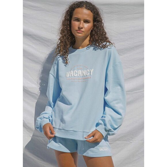Vacancy Poolside Crewneck - Powder Blue Size 6 - Picture 1 of 7